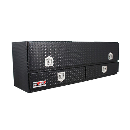 Westin Brute High Cap 72-in Stake Bed Contractor Box with Bottom Drawer Textured Black - 80-TB400-72-BD-BT