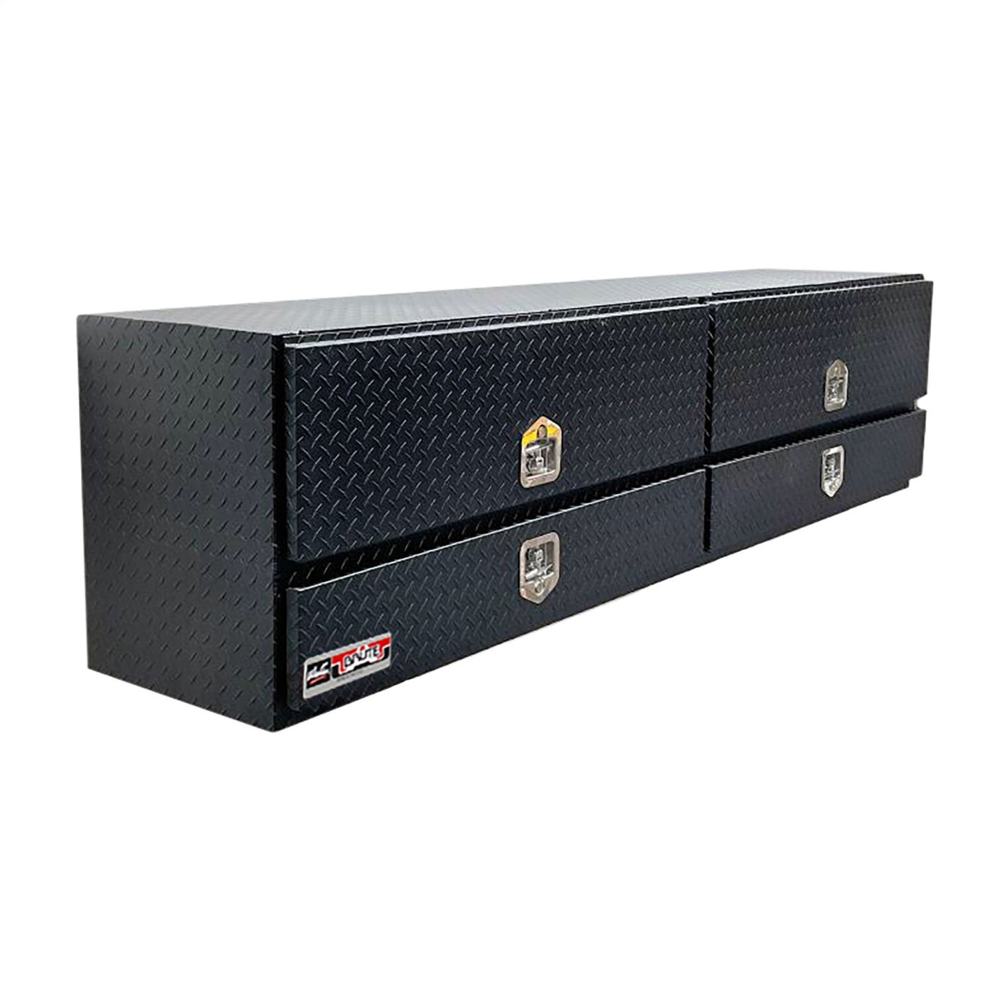 Westin Brute High Cap 96-in Stake Bed Contractor Box with Bottom Drawer Textured Black - 80-TB400-96D-BD-BT
