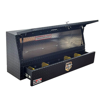 Westin Brute Contractor TopSider Tool Box with Bottom Drawer 48-in L x 13.5-in W x 21-in H Textured Black - 80-TBS200-48-BD-BT