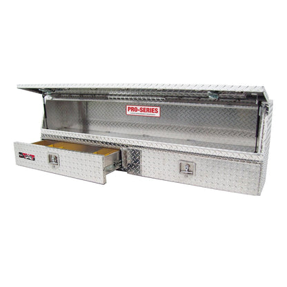 Westin Brute Contractor TopSider Tool Box with Bottom Drawer 72-in L x 13.5-in W x 21-in H - 80-TBS200-72-BD