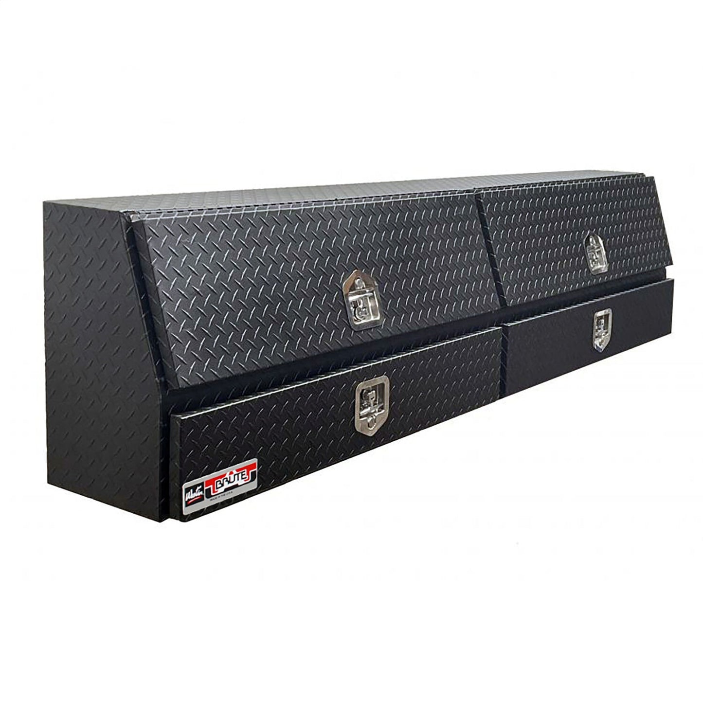 Westin Brute Contractor TopSider Tool Box with Bottom Drawer 88-in L x 13.5-in W x 21-in H Textured Black - 80-TBS200-88D-BD-BT