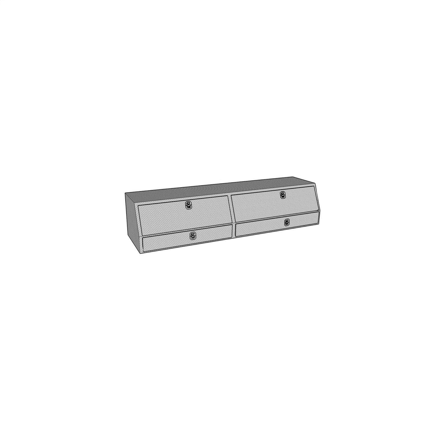 Westin Brute Contractor TopSider Tool Box with Bottom Drawer 88-in L x 13.5-in W x 21-in H - 80-TBS200-88D-BD