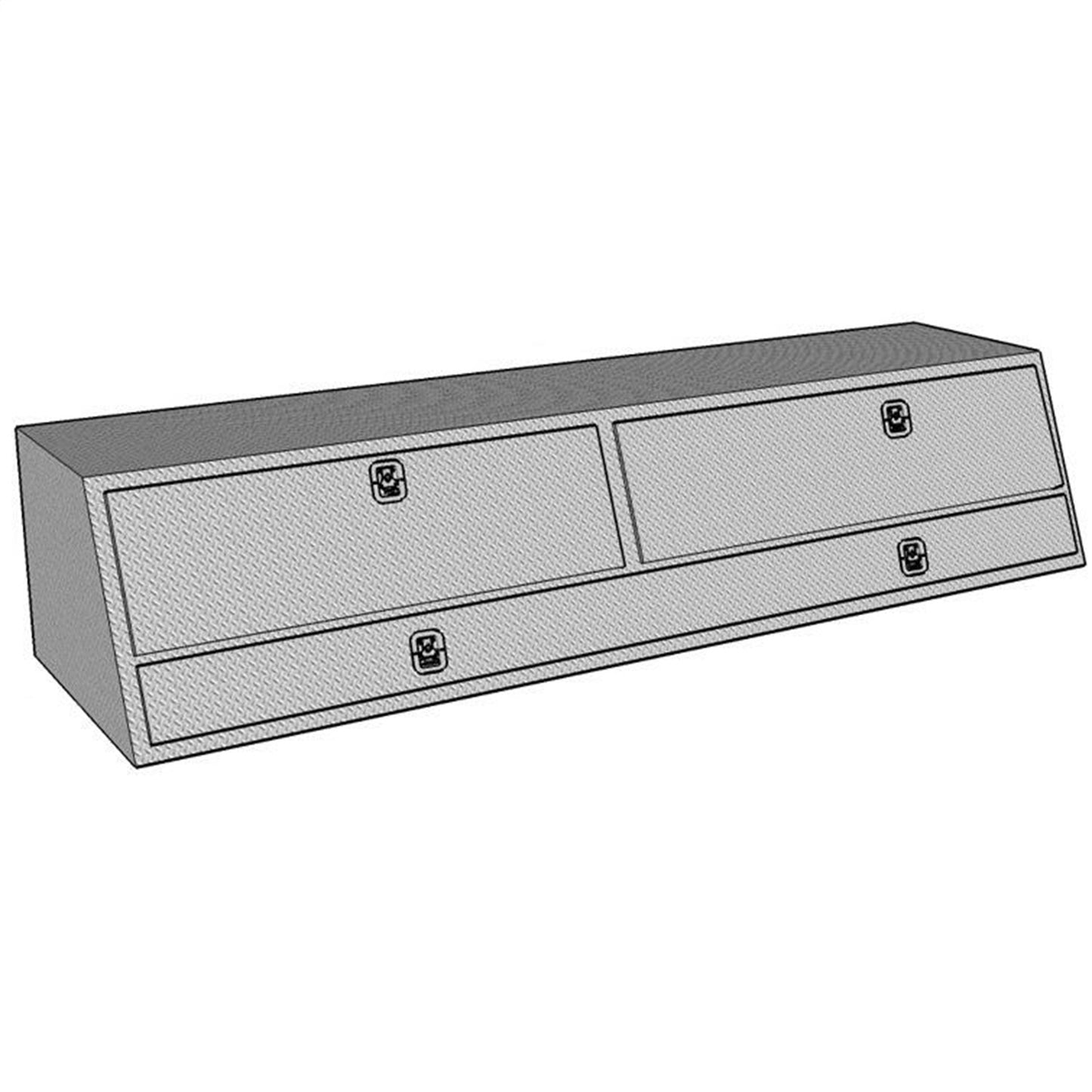 Westin Brute Contractor TopSider Tool Box 96-in L x 13.5-in W x 21-in H - 80-TBS200-96D