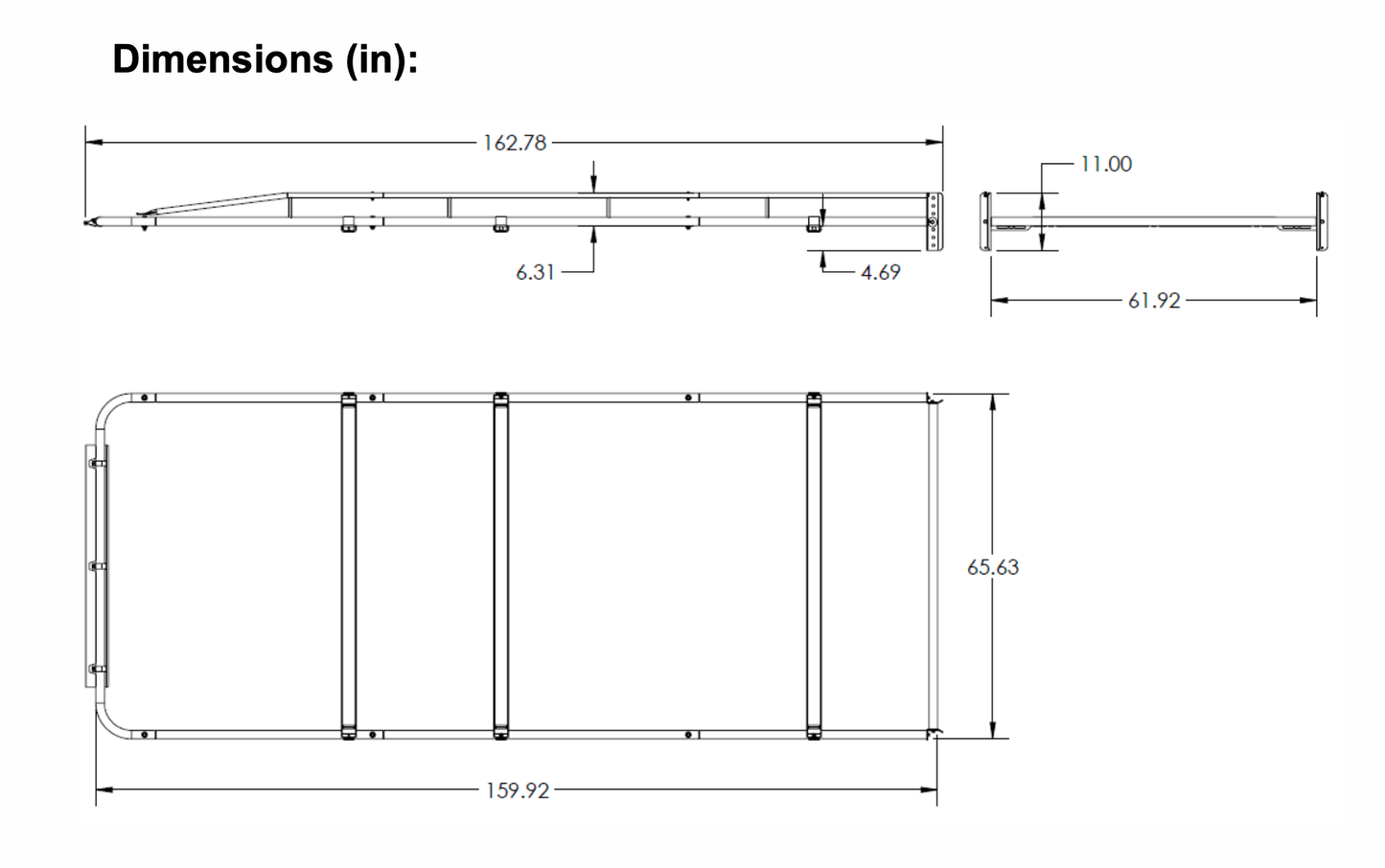 Cargo Rack Kit for Mercedes Sprinter - Standard Roof