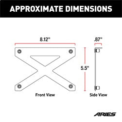 ARIES Pro Series Grille Guard License Plate Bracket - 85-0000