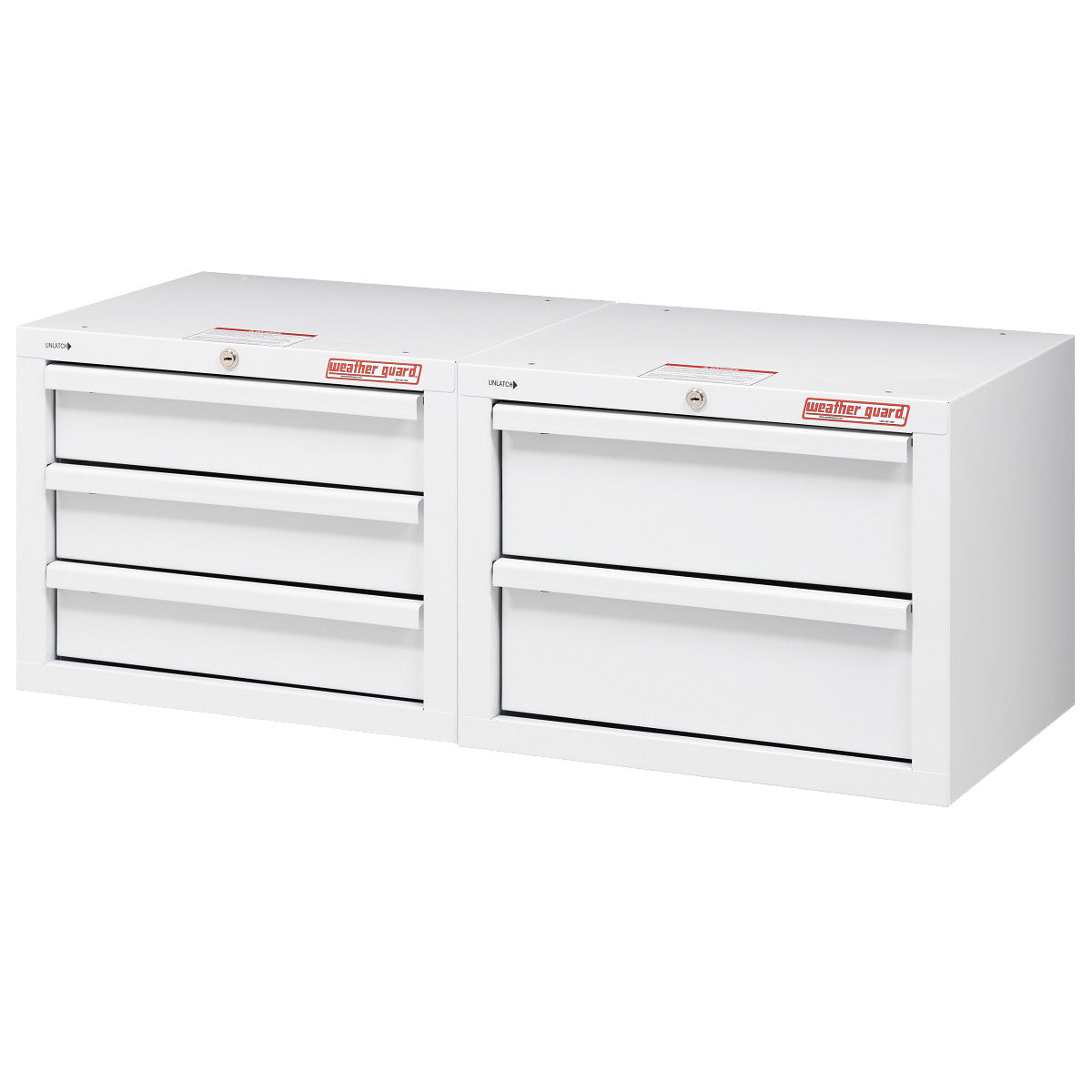 Secure Storage Module Kit, 2 Piece, 5 Drawer, 42in X 17in X 16in