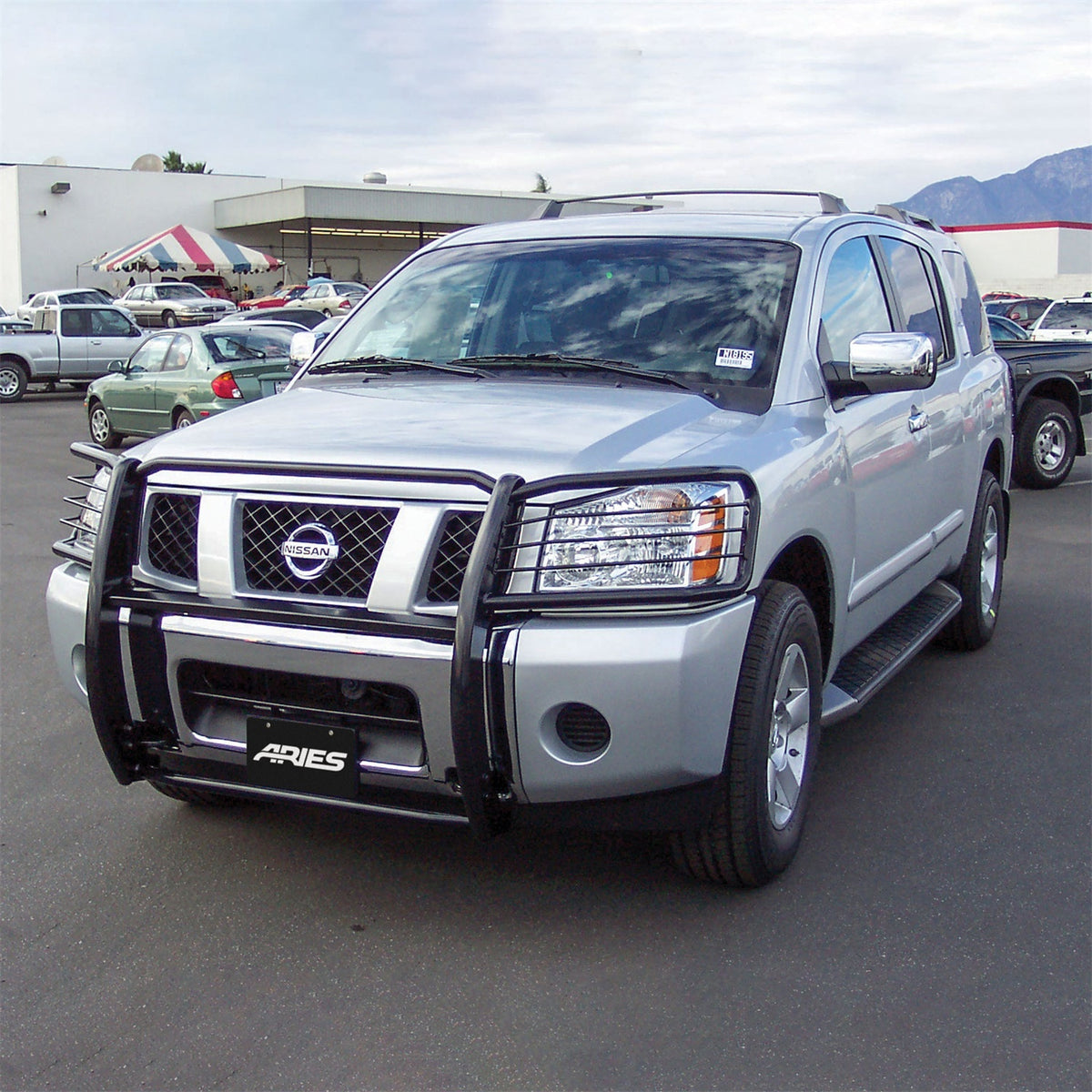 ARIES 1.5-in Black Steel Grille Guard for Nissan Titan (2009-2015) - 9046
