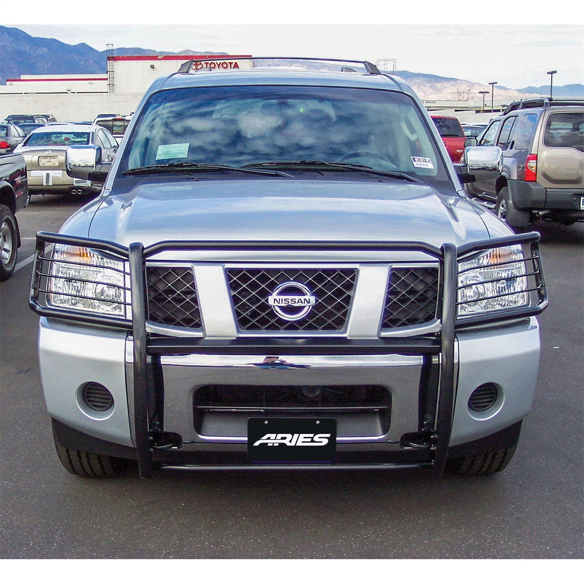 ARIES 1.5-in Black Steel Grille Guard for Nissan Titan (2009-2015) - 9046