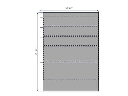 ACC Reading Service Body Drawer Unit 5 Drawers 23.5w x 26.25h x 18.5d 93-0040