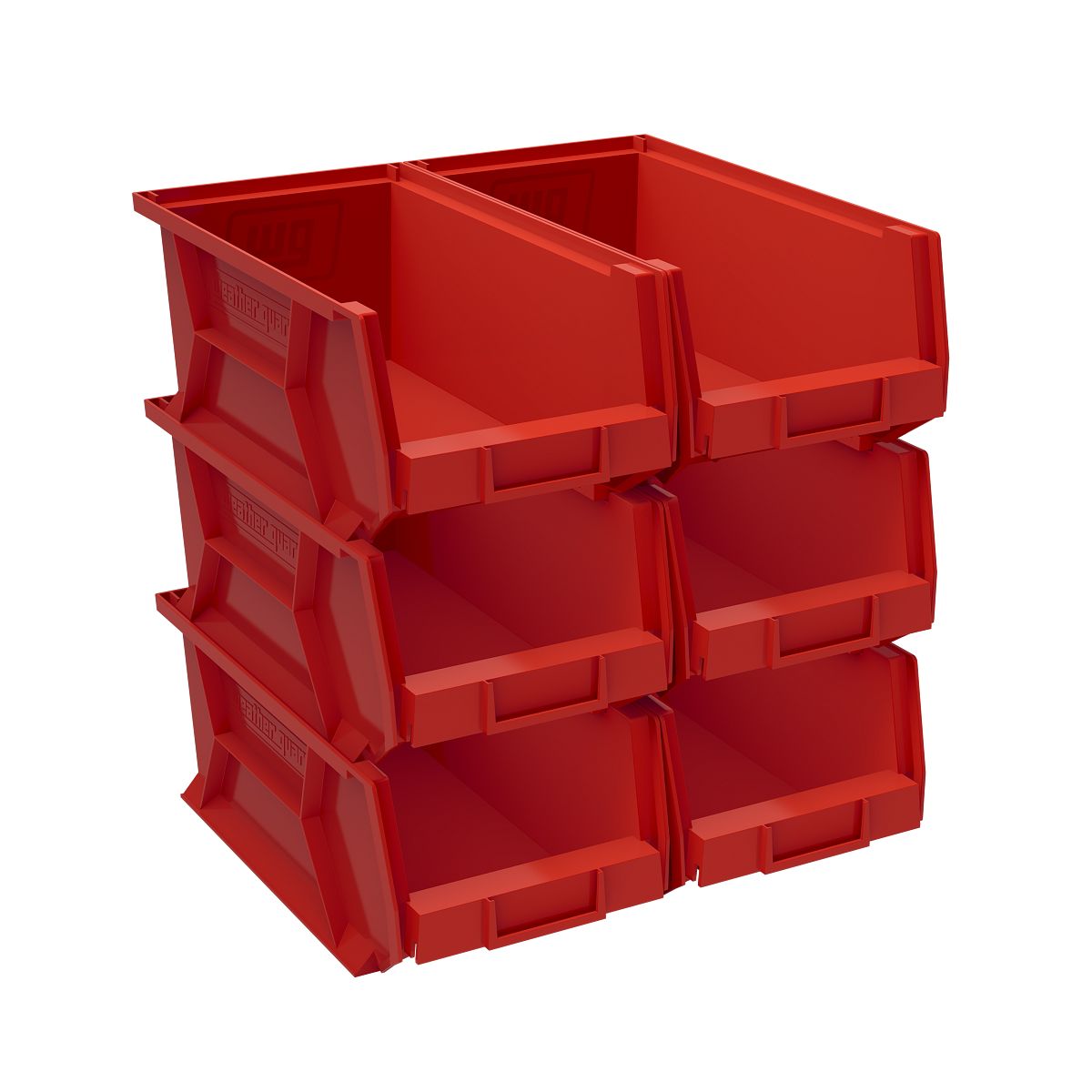 Weather Guard Storage Bins - 8.2-in W x 13.2-in D x 6-in H (6 pack)