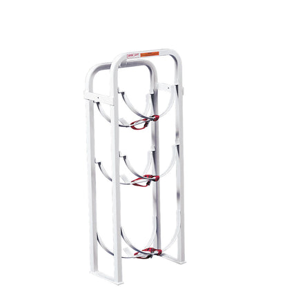 Refrigerant Tank Rack - 3 Tier - 2 x 30lbs, 1 x 50lbs, 15.5" W x 40" H x 8" D