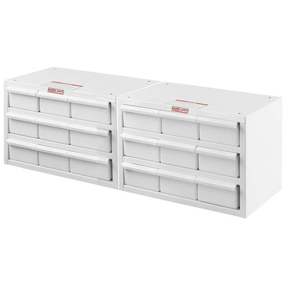 18-Bin Parts Cabinet Kit - 12-in x 32-in x 12-in