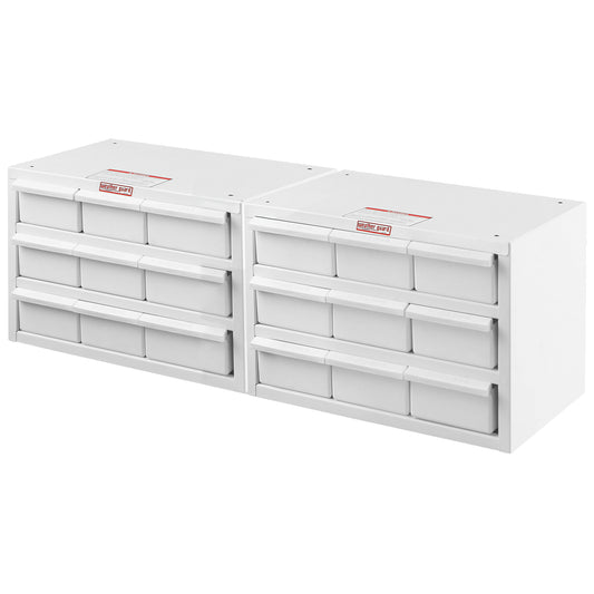 18-Bin Parts Cabinet Kit - 12-in x 32-in x 12-in