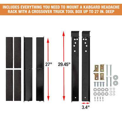 Buyers Products Kabgard Mounting Kit for Extra Wide Crossover Toolbox - 85164