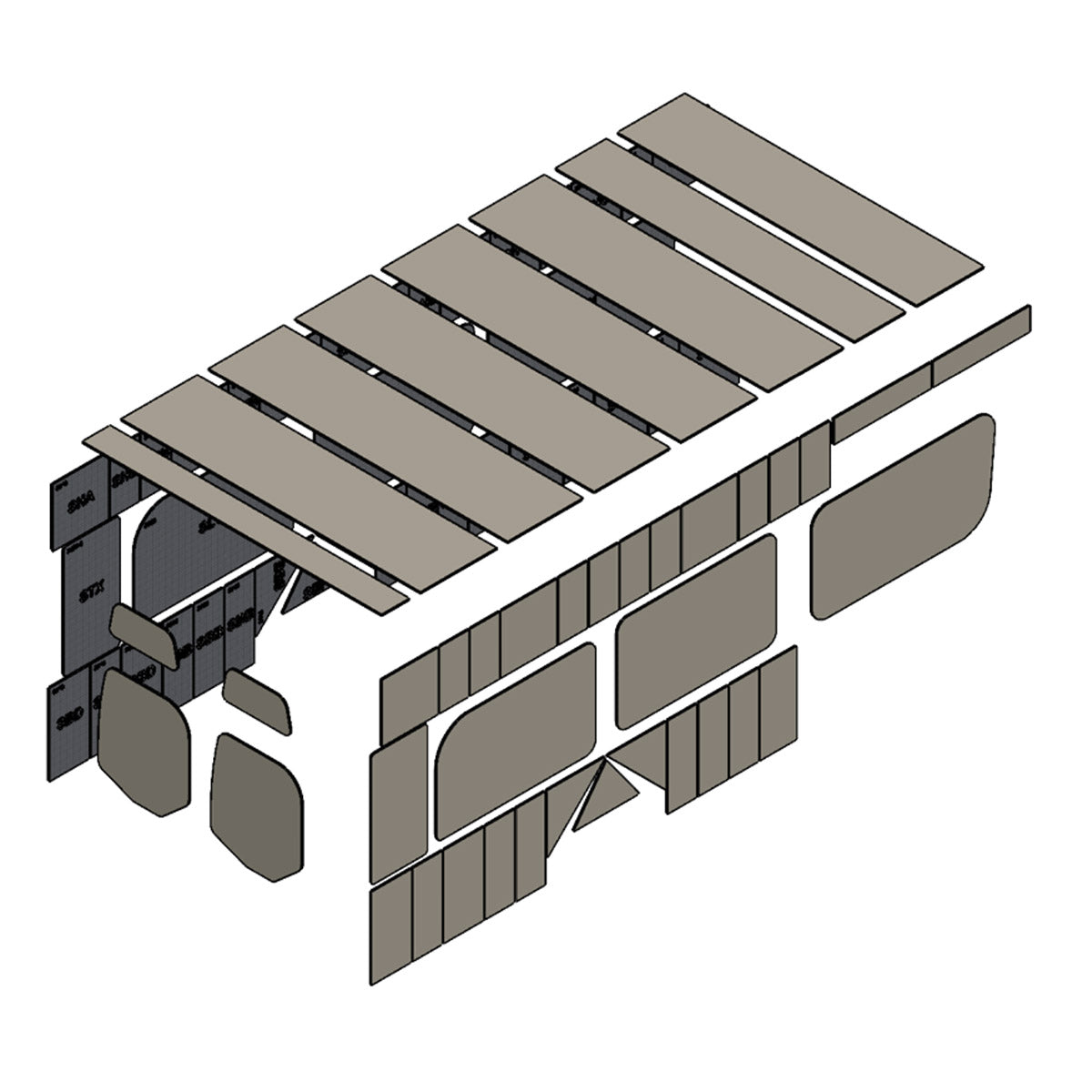 Mercedes Sprinter Cargo Van Insulation Kit