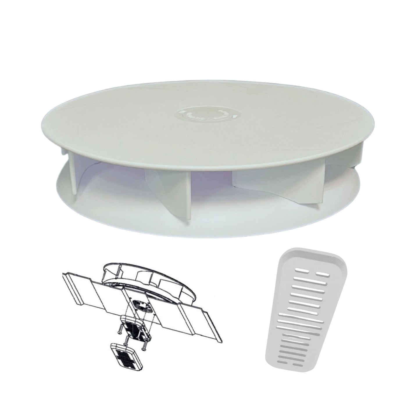 Slim-Matic Aerator/Ventilator Cargo Van Roof Vent - Rectangle Shutter