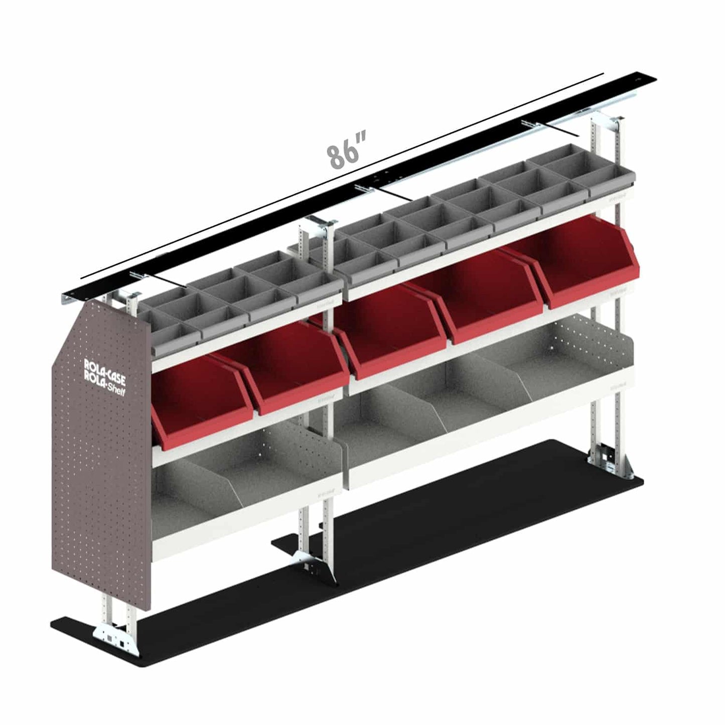 Rola-Case America's Most Popular Bin Package for Ford Transit - 130-in WB - Low Roof