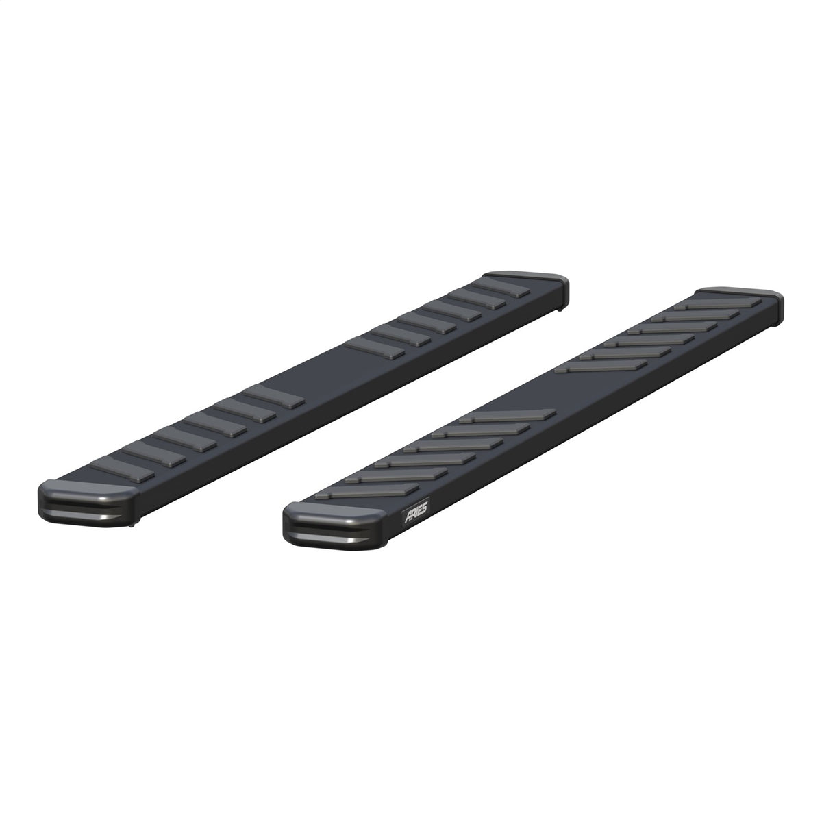 ARIES NovaTrac 6-in x 75-in Black E-Coat Steel Running Boards for Chevrolet/GMC/Dodge/RAM/Ford/Nissan/Toyota (1999-2026) - B2975