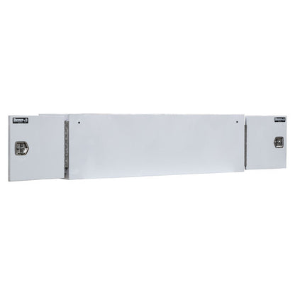 Buyers Products 86-in x 24-in x 24-in White Steel Straight Side Tunnel Truck Tool Box with Shelf - BP242486W