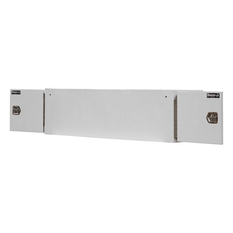 Buyers Products 86-in x 24-in x 24-in White Steel Straight Side Tunnel Truck Tool Box with Shelf - BP242486W