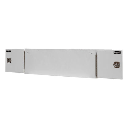 Buyers Products 86-in x 24-in x 24-in White Steel Straight Side Tunnel Truck Tool Box with Shelf - BP242486W