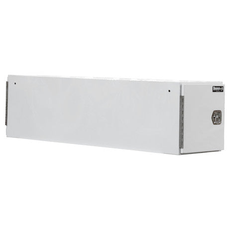 Buyers Products 24x24x96-in White Steel Straight Side Tunnel Truck Tool Box with Shelf - BP242496W