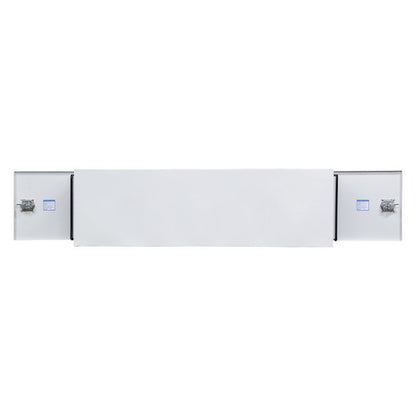 Buyers Products 86-in x 24-in x 24-in White Steel Straight Side Tunnel Truck Tool Box with Shelf - BP242486W