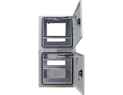 Buyers Products 82-in x 46-in x 24-in Flat Floor White Steel Backpack Truck Box - BP824624W