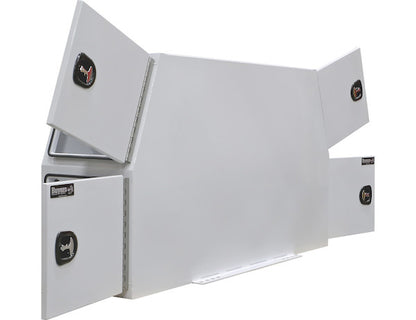 Buyers Products 82-in x 46-in x 24-in Flat Floor White Steel Backpack Truck Box - BP824624W