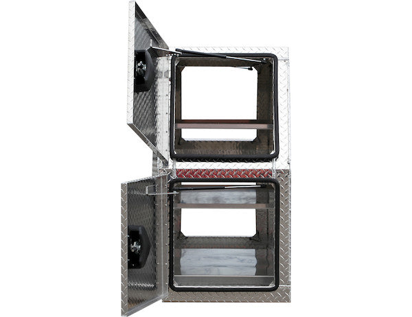 Buyers Products 82-in x 46-in x 24-in Flat Floor Diamond Tread Aluminum Backpack Truck Box - BP824624