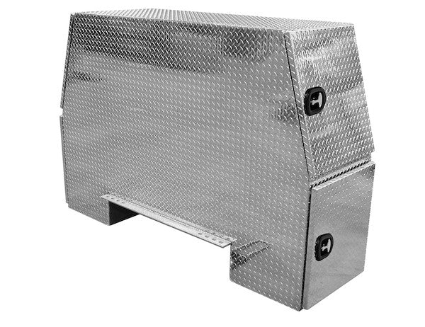 Buyers Products 55x24x82-in Offset Floor Diamond Tread Aluminum Backpack Truck Box - 9.1-In Offset - BP825524