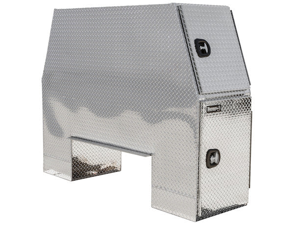 Buyers Products 70x24x82-in Offset Floor Diamond Tread Aluminum Backpack Truck Box - 16.4-In Offset - BP827024