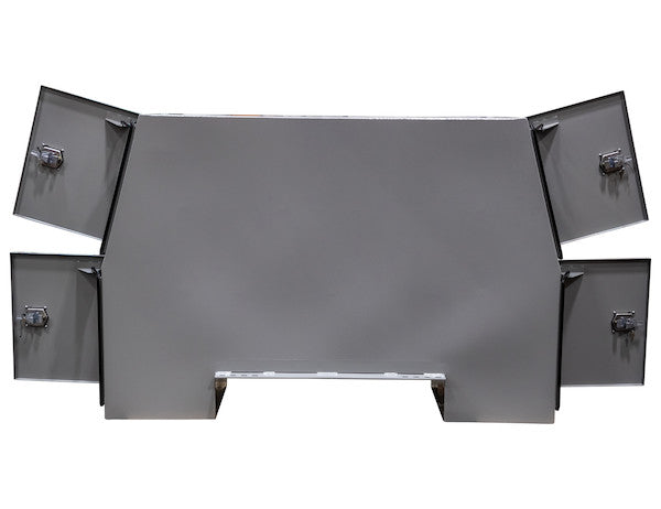 Buyers Products 85-in x 55-in x 24-in Offset Floor Primed Steel Backpack Truck Box - 9.1-In Offset - BP855524P