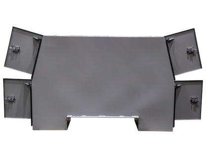 Buyers Products 85-in x 55-in x 24-in Offset Floor Primed Steel Backpack Truck Box - 9.1-In Offset - BP855524P