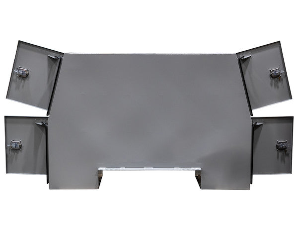 Buyers Products 85-in x 55-in x 24-in Offset Floor Primed Steel Backpack Truck Box - 9.1-In Offset - BP855524P