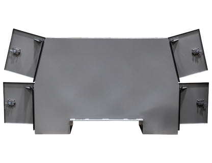 Buyers Products 85-in x 55-in x 24-in Offset Floor Primed Steel Backpack Truck Box - 9.1-In Offset - BP855524P