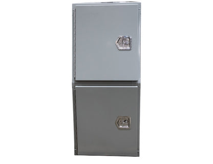 Buyers Products 85-in x 55-in x 24-in Offset Floor Primed Steel Backpack Truck Box - 9.1-In Offset - BP855524P