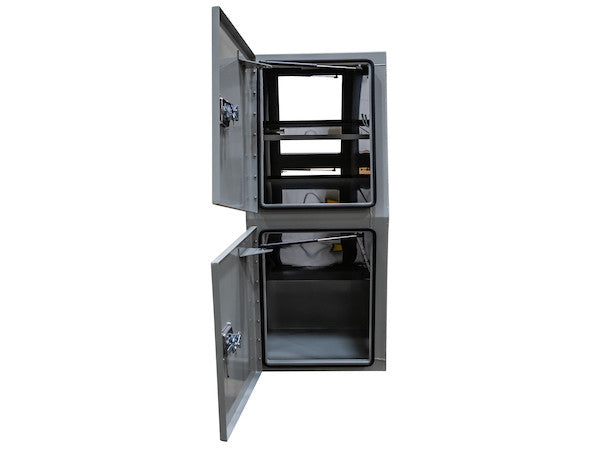 Buyers Products 85-in x 55-in x 24-in Offset Floor Primed Steel Backpack Truck Box - 9.1-In Offset - BP855524P