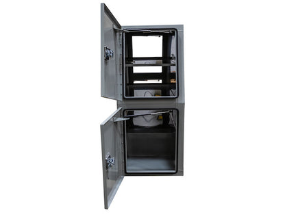 Buyers Products 85-in x 55-in x 24-in Offset Floor Primed Steel Backpack Truck Box - 9.1-In Offset - BP855524P