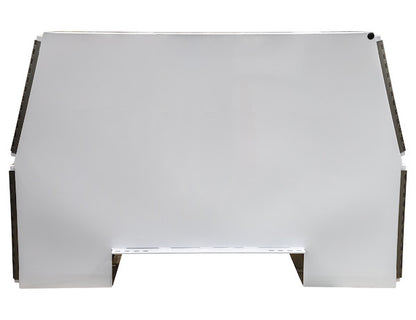Buyers Products 82-in x 65-in x 24-in Offset Floor White Steel Backpack Truck Box - 13.3-In Offset - BP826524W