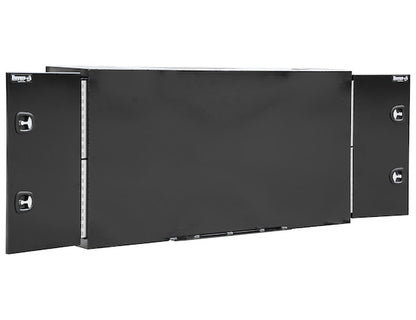 Buyers Products 96-in x 48-in x 24-in Black Steel Straight Side Backpack Truck Tool Box with Adjustable Shelving - BP964824BLL