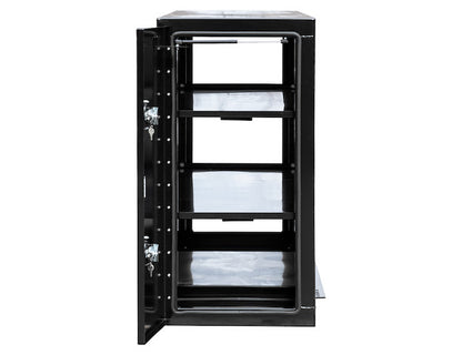 Buyers Products 96-in x 48-in x 24-in Black Steel Straight Side Backpack Truck Tool Box with Adjustable Shelving - BP964824BLL