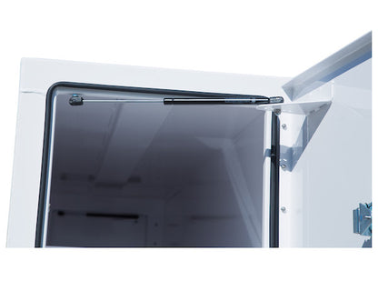 Buyers Products White Steel Straight Side Backpack Truck Box - T-HANDLE Latch - BP964824W