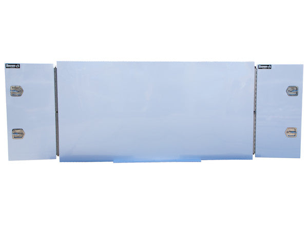 Buyers Products White Steel Straight Side Backpack Truck Box - T-HANDLE Latch - BP964824W