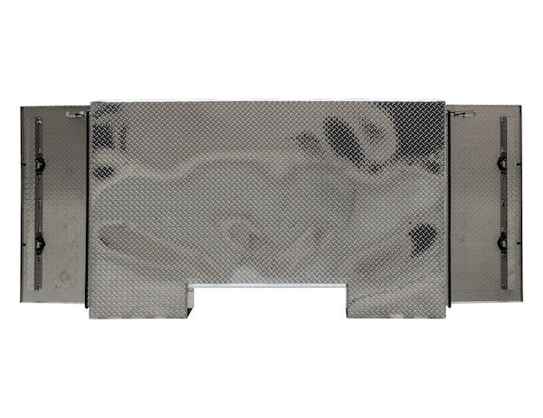 Buyers Products 57x24x96-in Straight Side Diamond Tread Aluminum Backpack Truck Tool Box - 9x42-In Offset Floor - BP965724