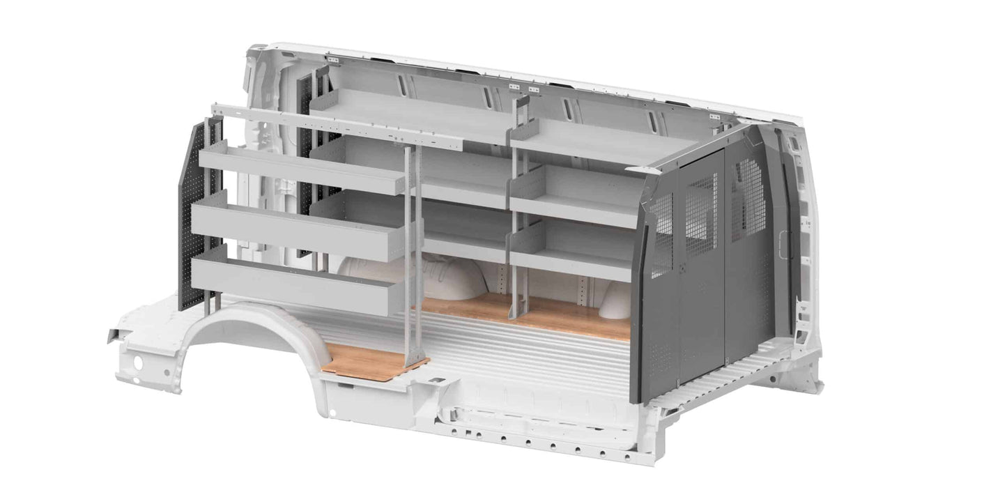 Rola-Case Basic Bin Package for Chevy/GMC Express/Savana - 155-in WB