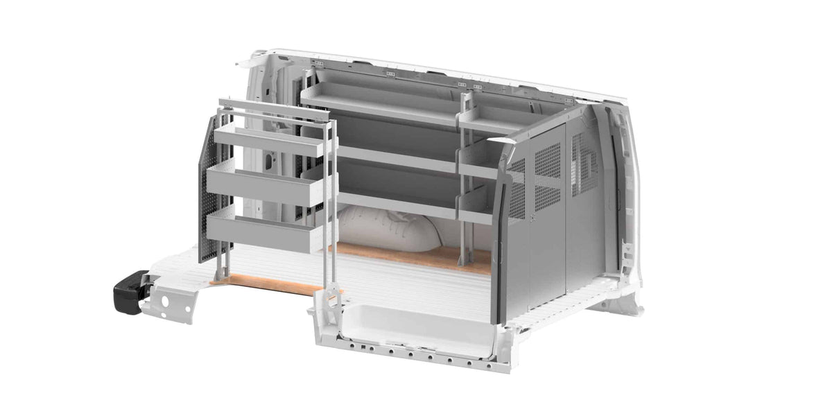 Rola-Case Basic Bin Package for Chevy/GMC Express/Savana - 135-in WB