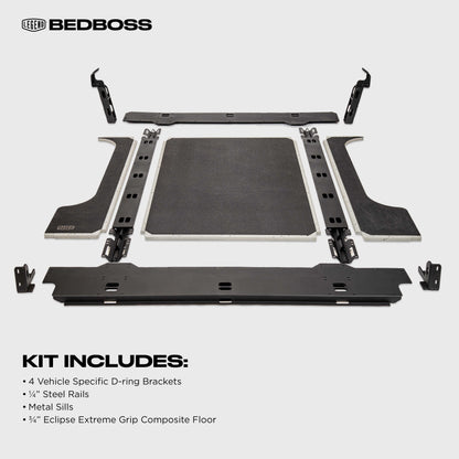 Legend BedBoss Rigid Truck Bed Floor With Cargo System for Ford F-150 (2021-2026)