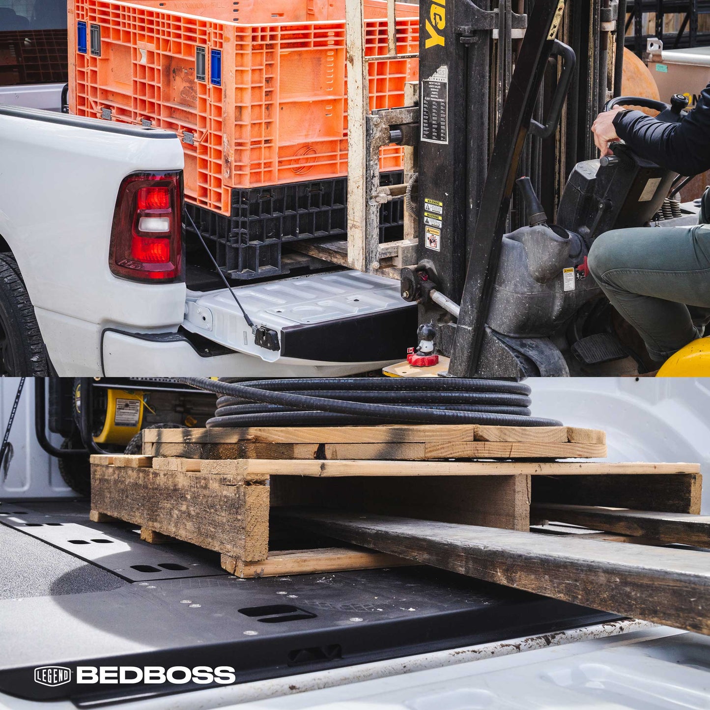 Legend BedBoss Rigid Truck Bed Floor With Cargo System for Ford F-150 (2021-2026)