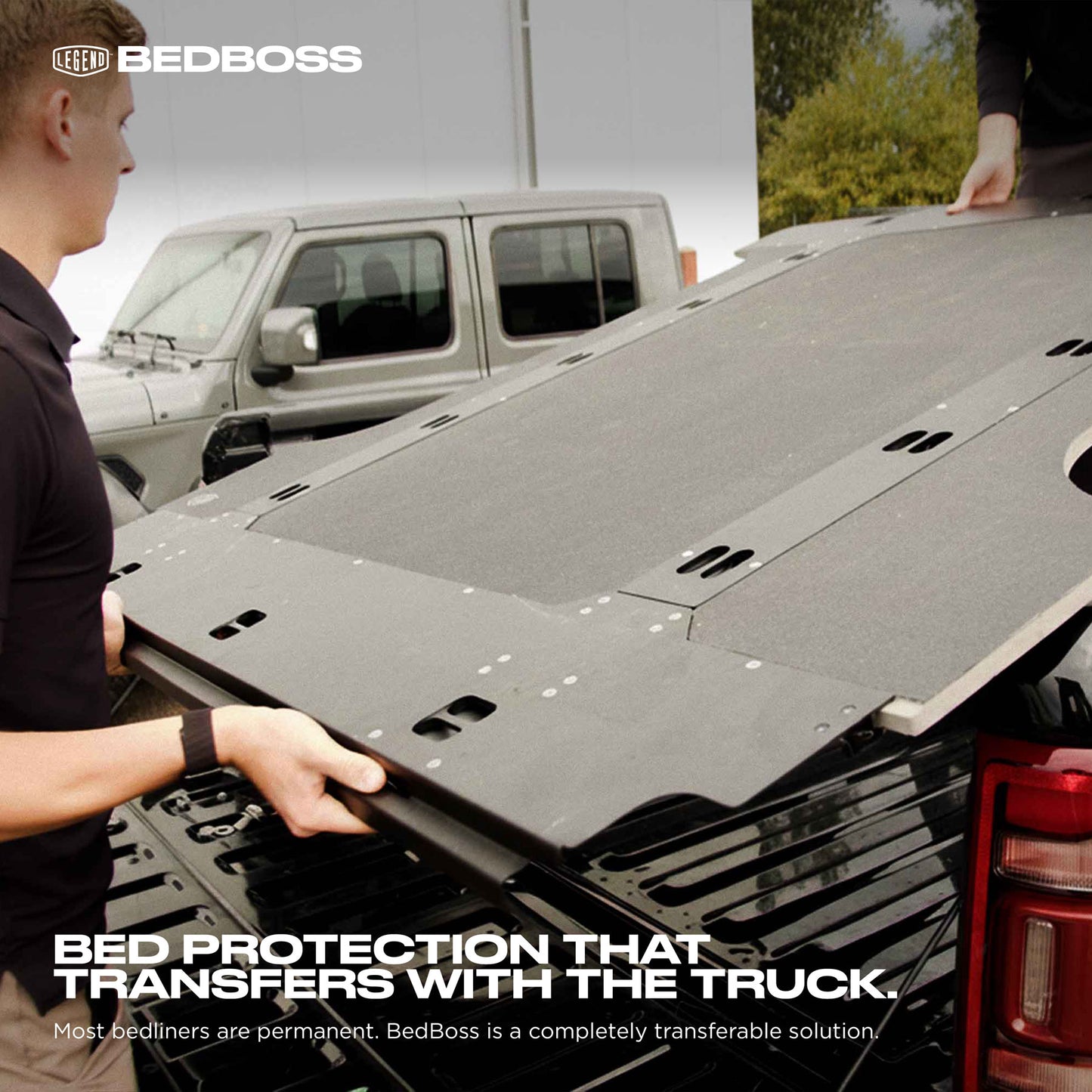 Legend BedBoss Rigid Truck Bed Floor With Cargo System for RAM 1500 (2019-2026)